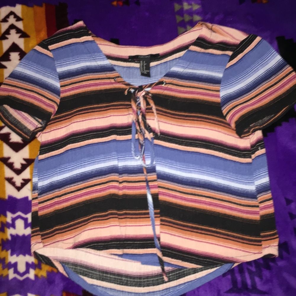 Loose fitting crop top